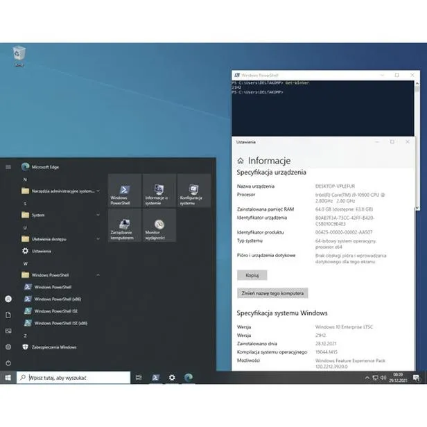 Panel Sterowania Windows 10